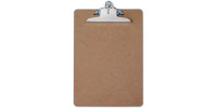 Hardboard Clipboard Brown, Letter Size Writing